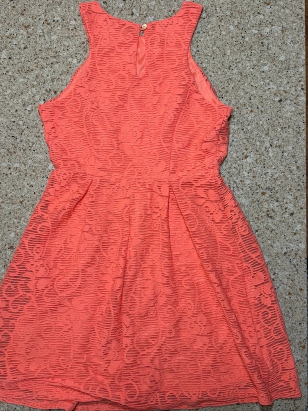 Maurices Coral Lace Sleeveless Fit-and-Flare Dress
